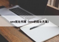 seo优化代理（seo的优化方案）