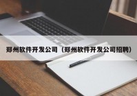 郑州软件开发公司（郑州软件开发公司招聘）
