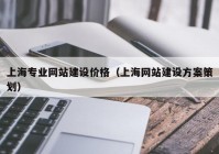 上海专业网站建设价格（上海网站建设方案策划）